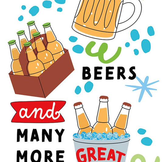 Cheers Beers Birthday Greeting Card 4.5 X 6.25"
