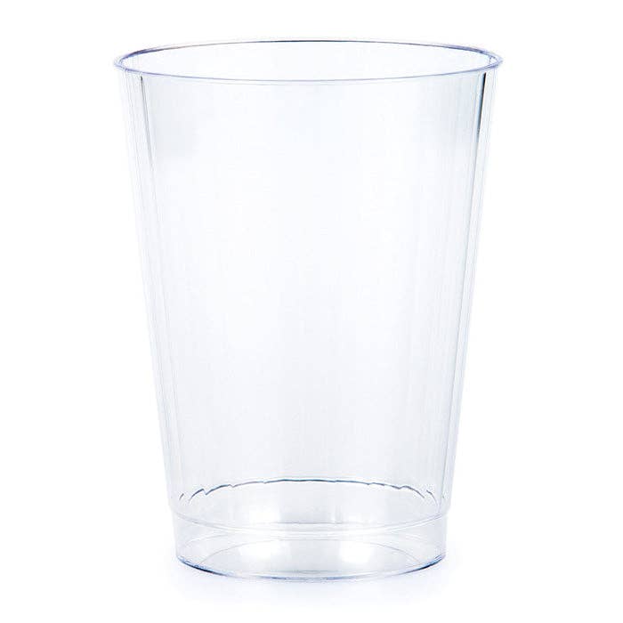Clear 12 oz Plastic Tumblers, 8/Pkg