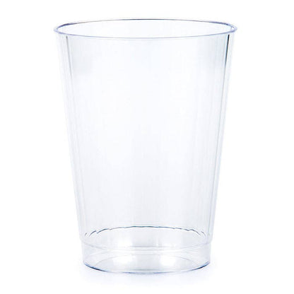 Clear 12 oz Plastic Tumblers, 8/Pkg