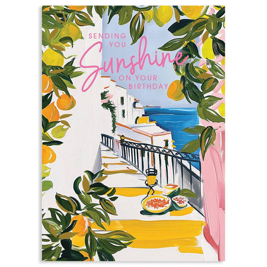 Sicilian Abstract Birthday Greeting Card 4.5 X 6.25"