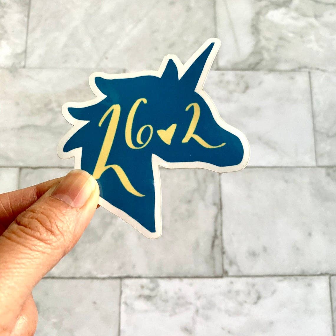 26.2 Unicorn Sticker