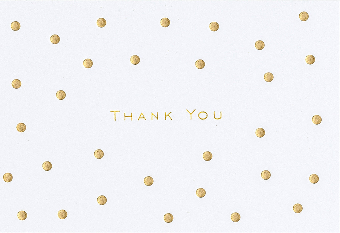 Gold Dots Thank You Notes