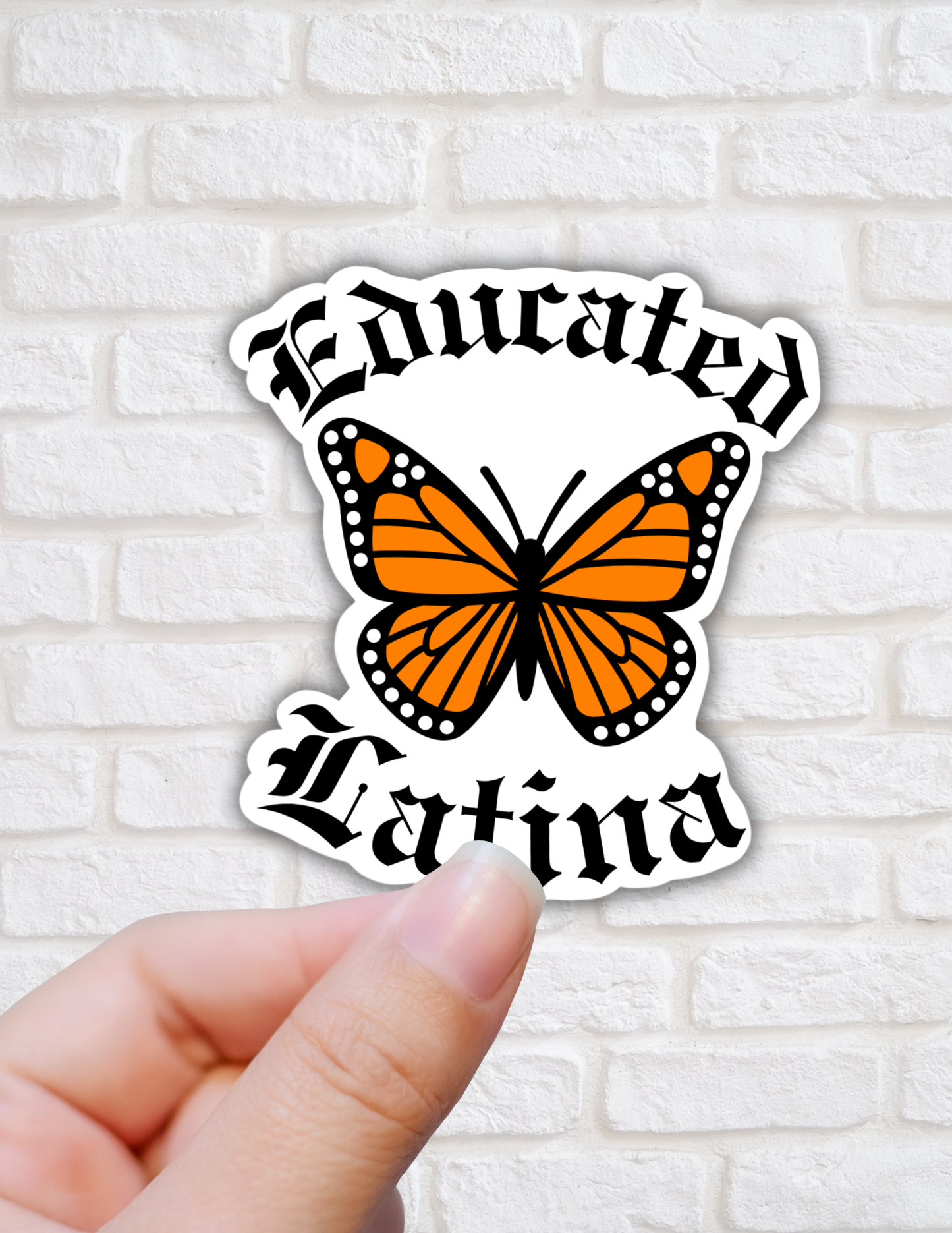Educated latina sticker