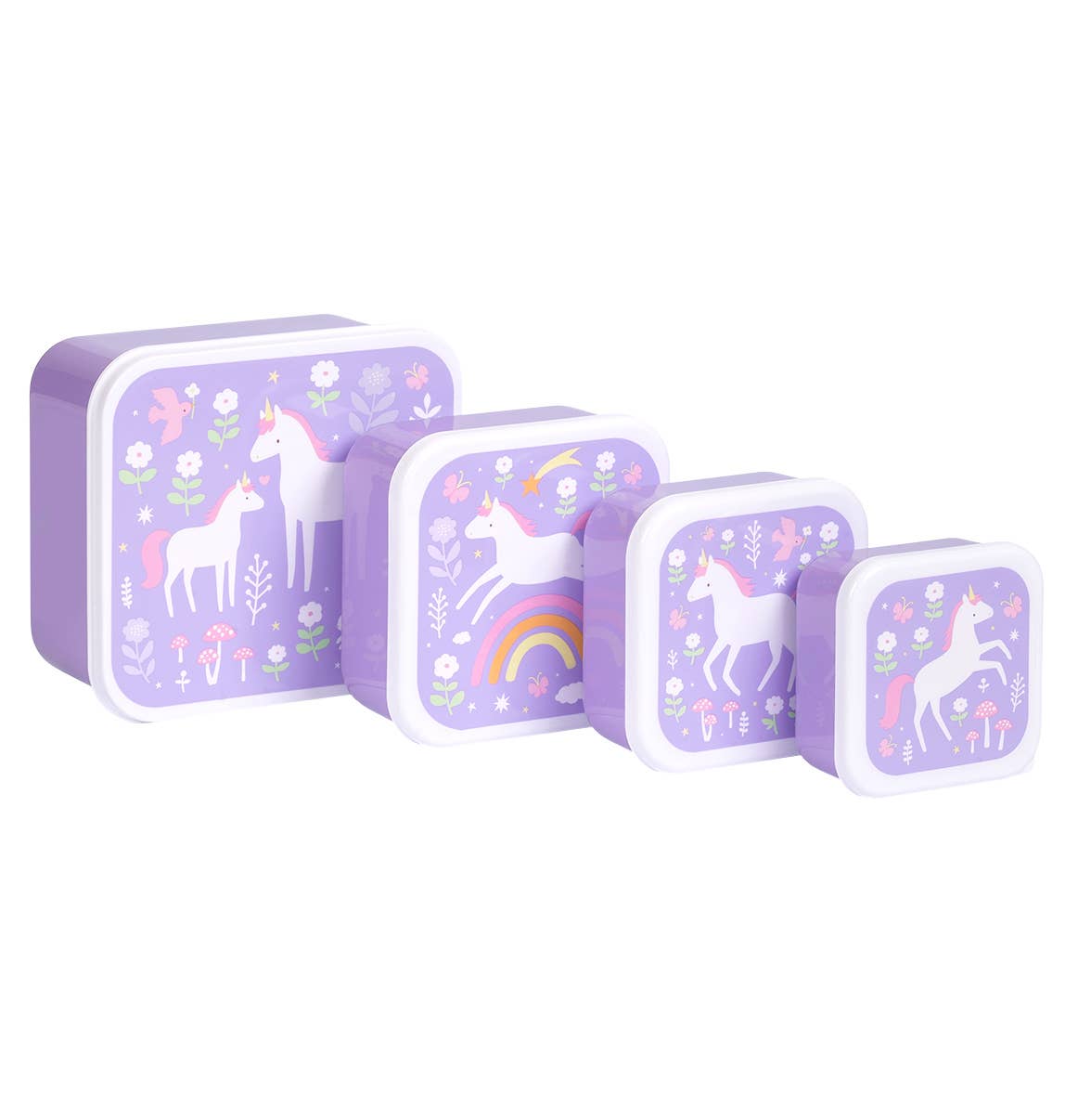 Lunch & snack box set: Unicorn dreams