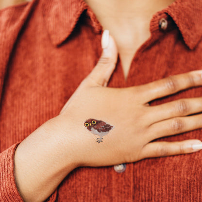 Owlet Tattoo Pair
