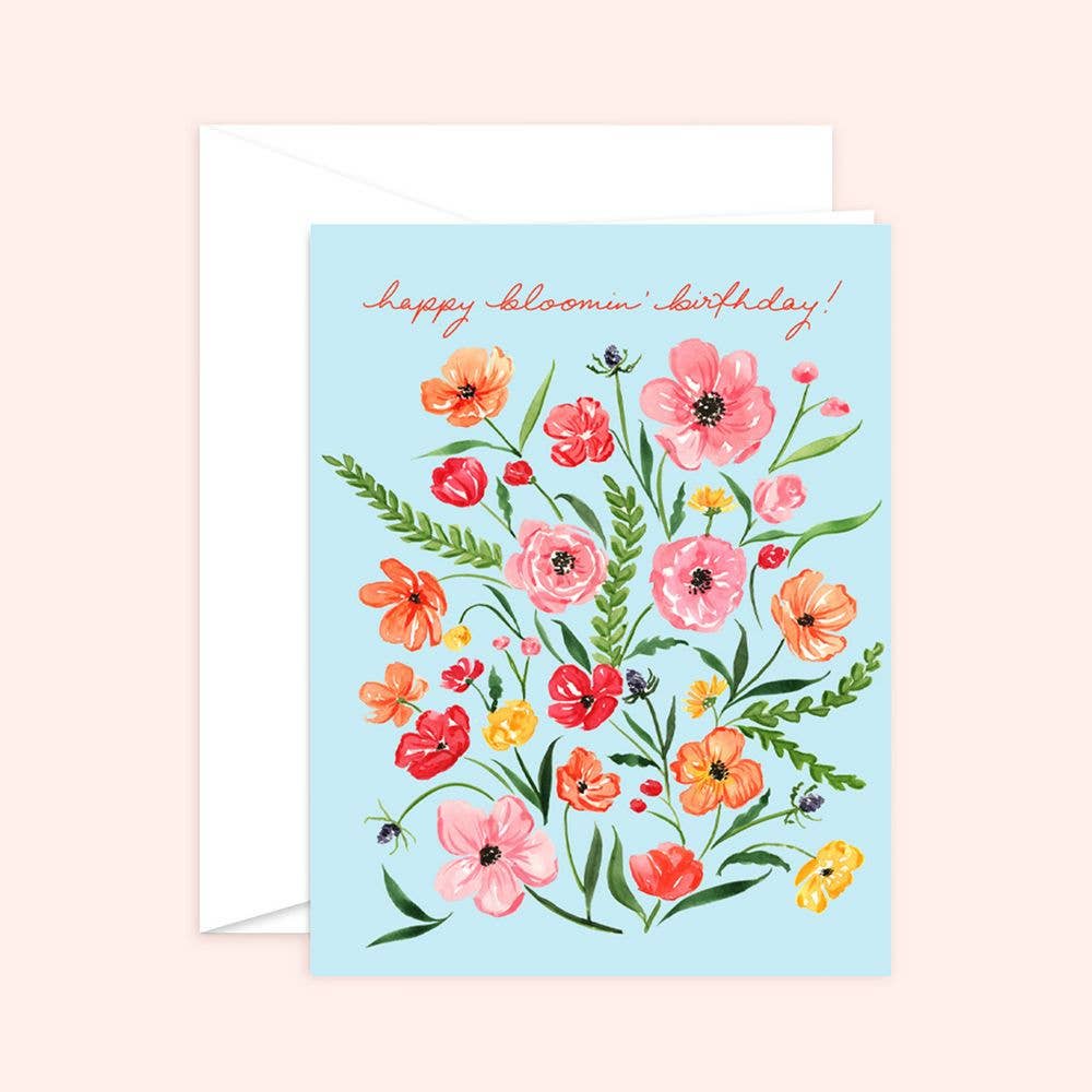 Happy Bloomin' Birthday Card | Flower Birthday Card