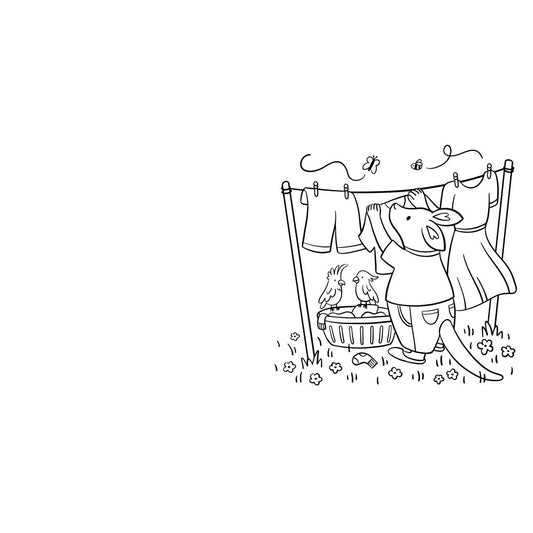 Aussie Cozy Homes Coloring Book