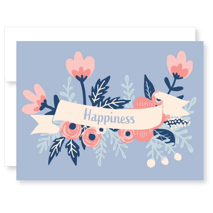 Wedding - Happiness Floral Banner