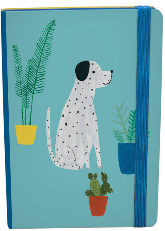 Chouchou Chien A5 Hardback Journal with elastic