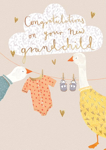 NEW GRANDCHILD Greeting Card