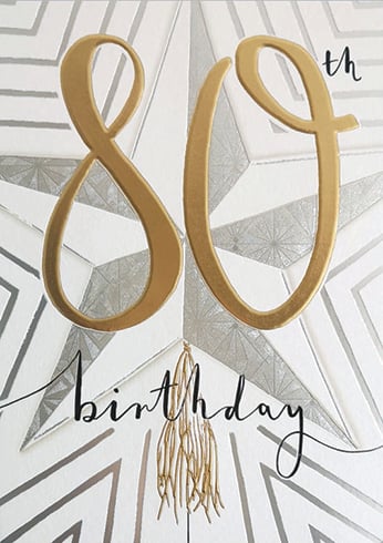 80th Birthday Card