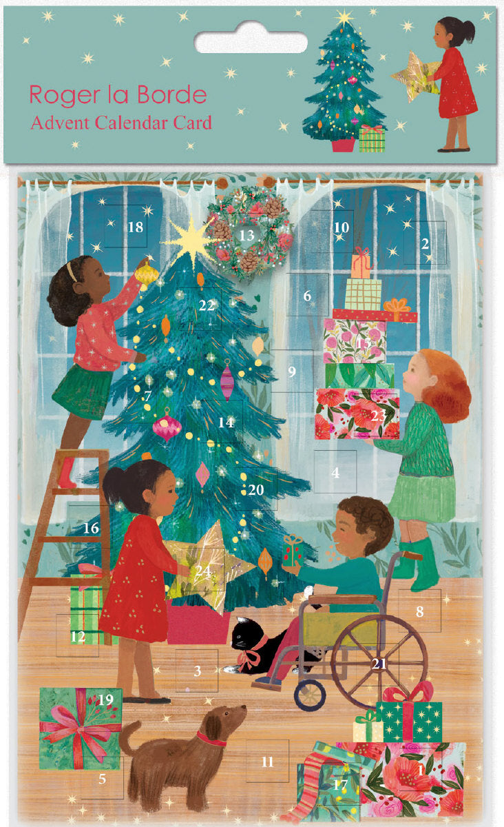 A Christmas Party Advent calendar card