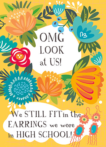 EARRINGS Greeting card