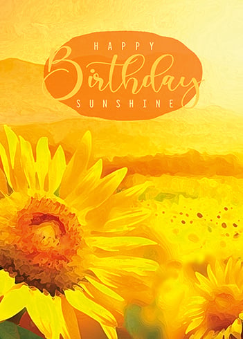 Sunshine Birthday Card