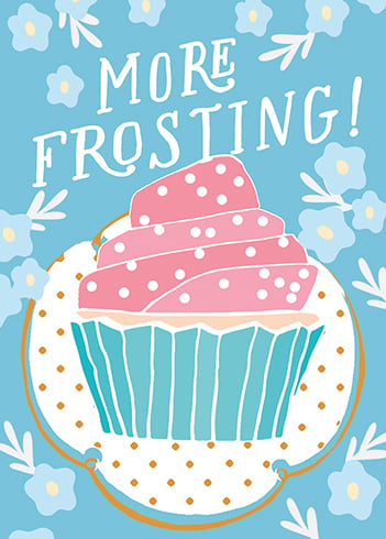 FROSTING Birthday Greeting Card