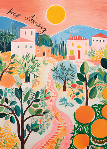 KEEP SHINING Greeting Card