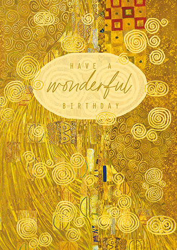 VIENNA GOLD Birthday Card