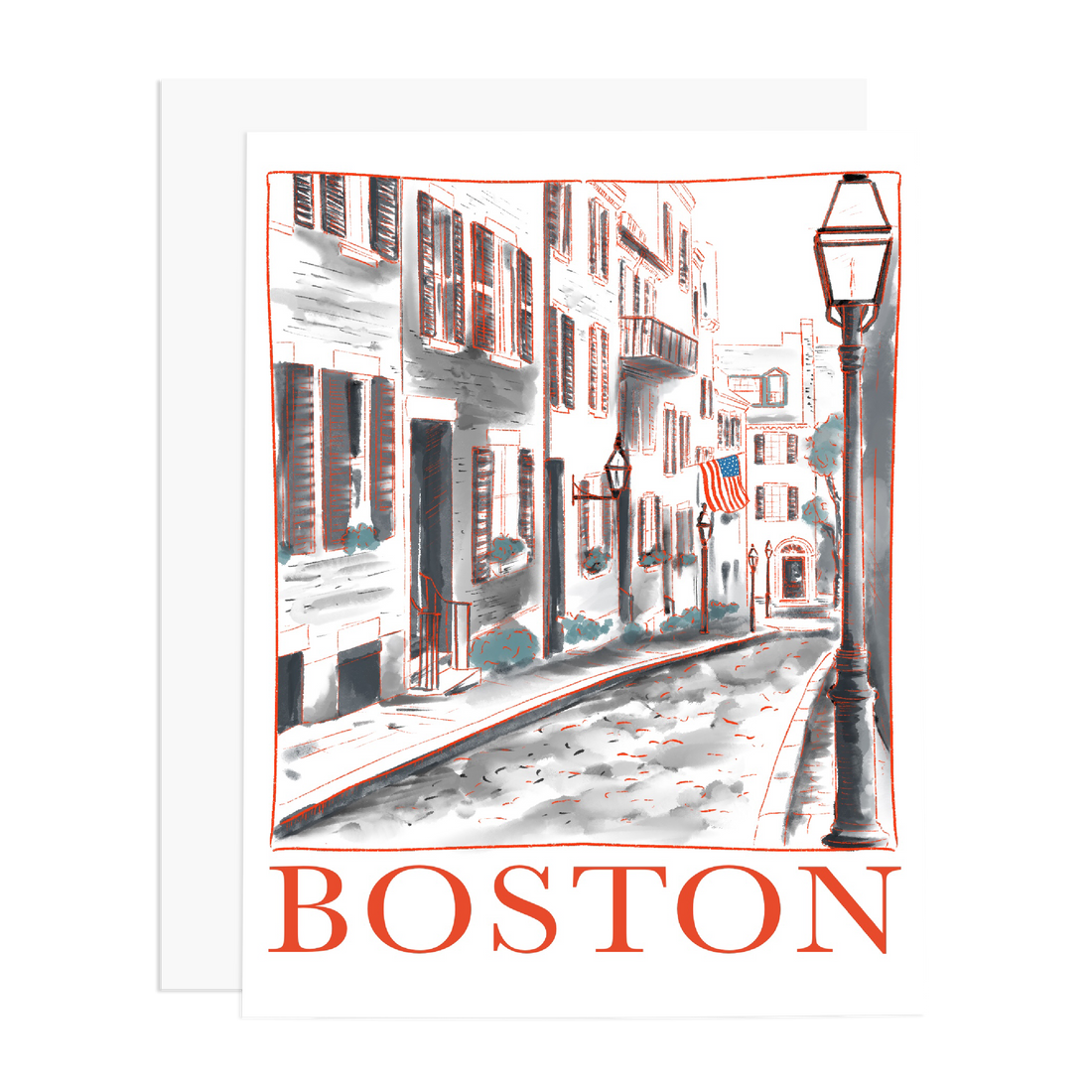 Boston, MA Greeting Card