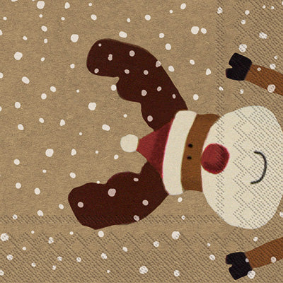 Rudolph Red Cocktail Napkin