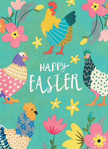 EASTER CHICKS Greeting card