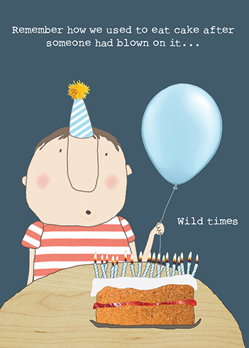 WILD TIMES Greeting card