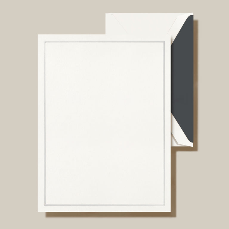 Charcoal Triple Hairline Frame Half Sheet