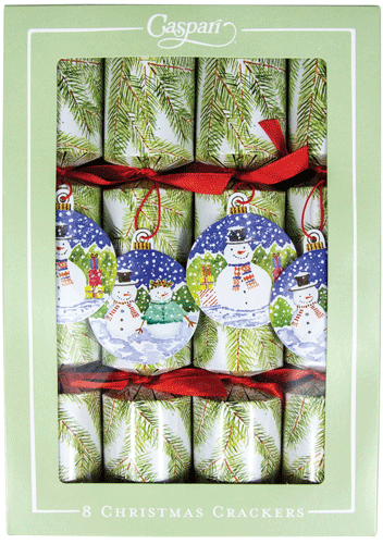 Snowman Ornaments Celebration Crackers - 8 Per Box