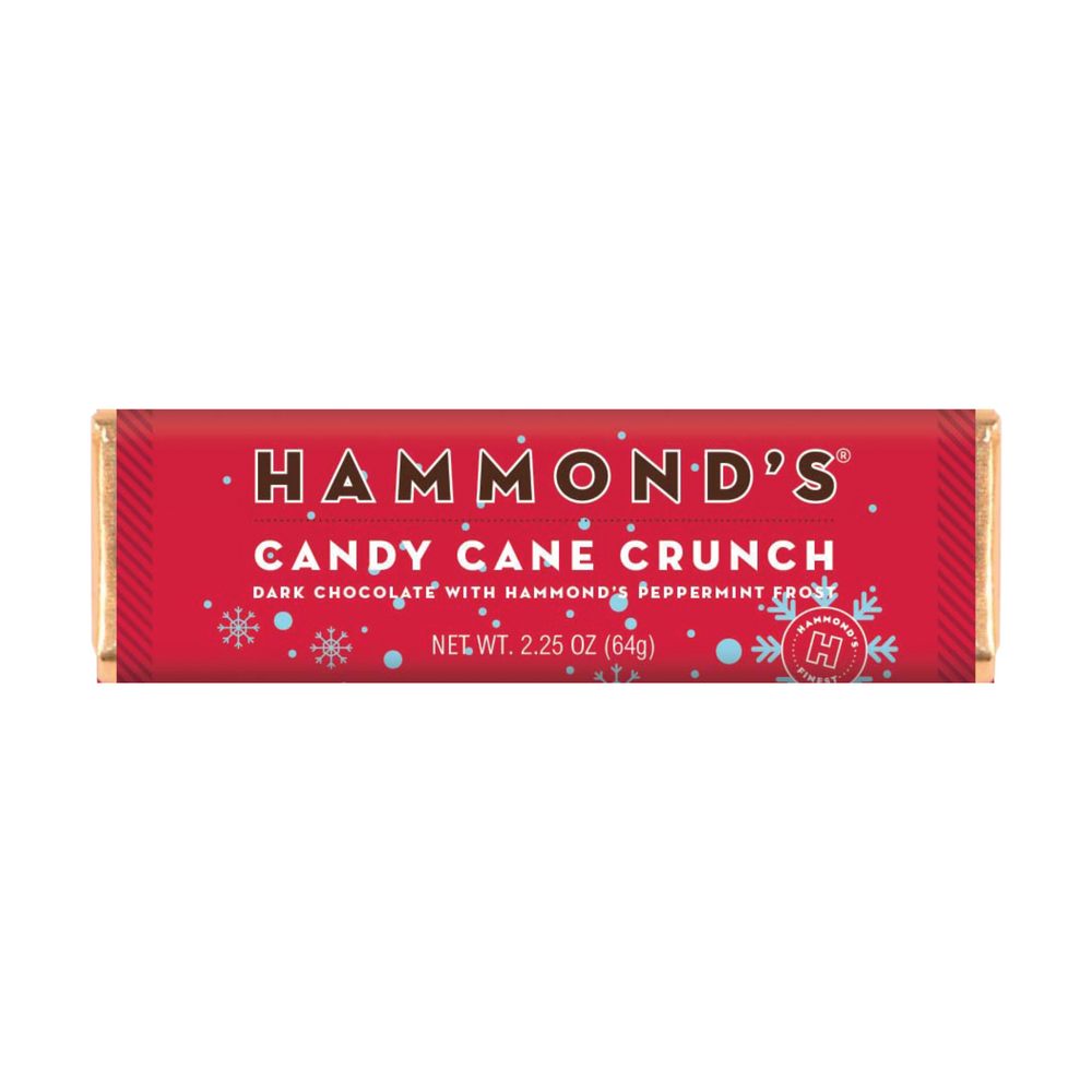 Candy Cane Crunch Chocolate Bar