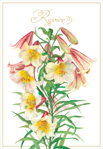 Easter Lilies Greeting Card