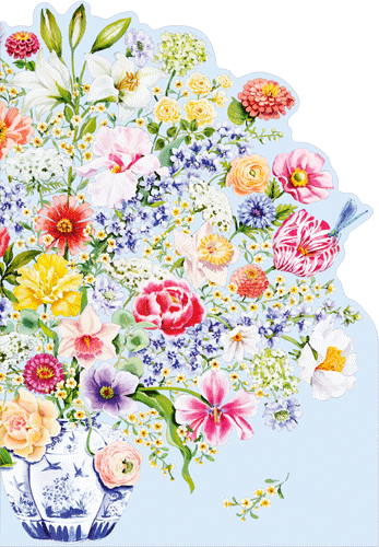 Flemish Floral Birthday Card