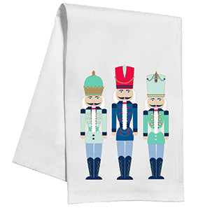 Blue Nutcrackers Kitchen Towel