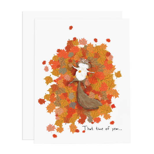 Chipmunk Joy Greeting Card