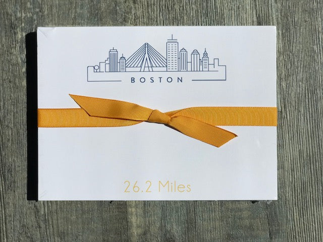 Boston Marathon Vertical Color Slab Notepad