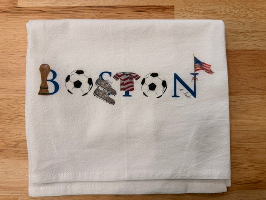 Boston Soccer Kitchen Towel