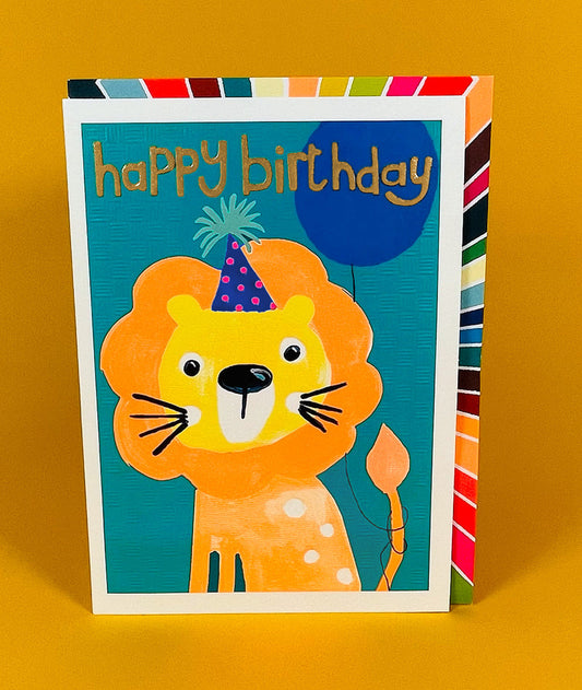 Lion Birthday Card