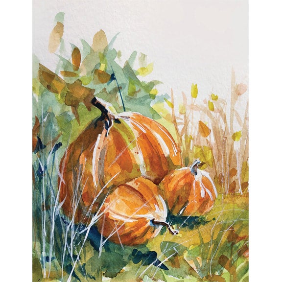 Pumpkin Trio note card,