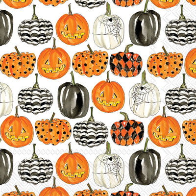 Pumpkin Pattern Cocktail Napkin