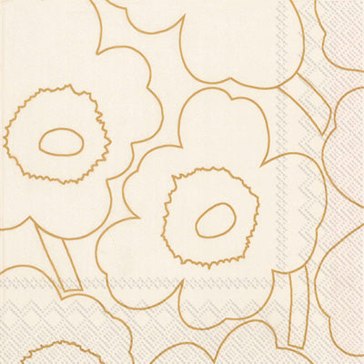 Piirto Unikko Lunch Napkin gold