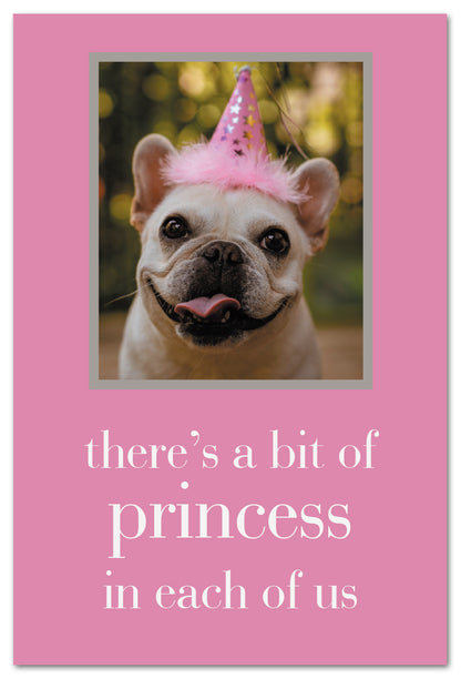 Pug Princess card