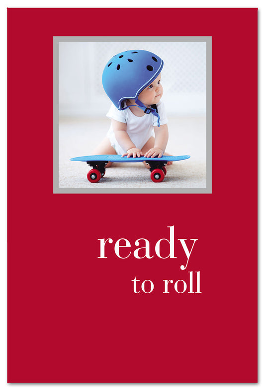 Baby Skateboarder card