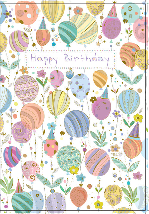 Balloons Birthday Greeting Card