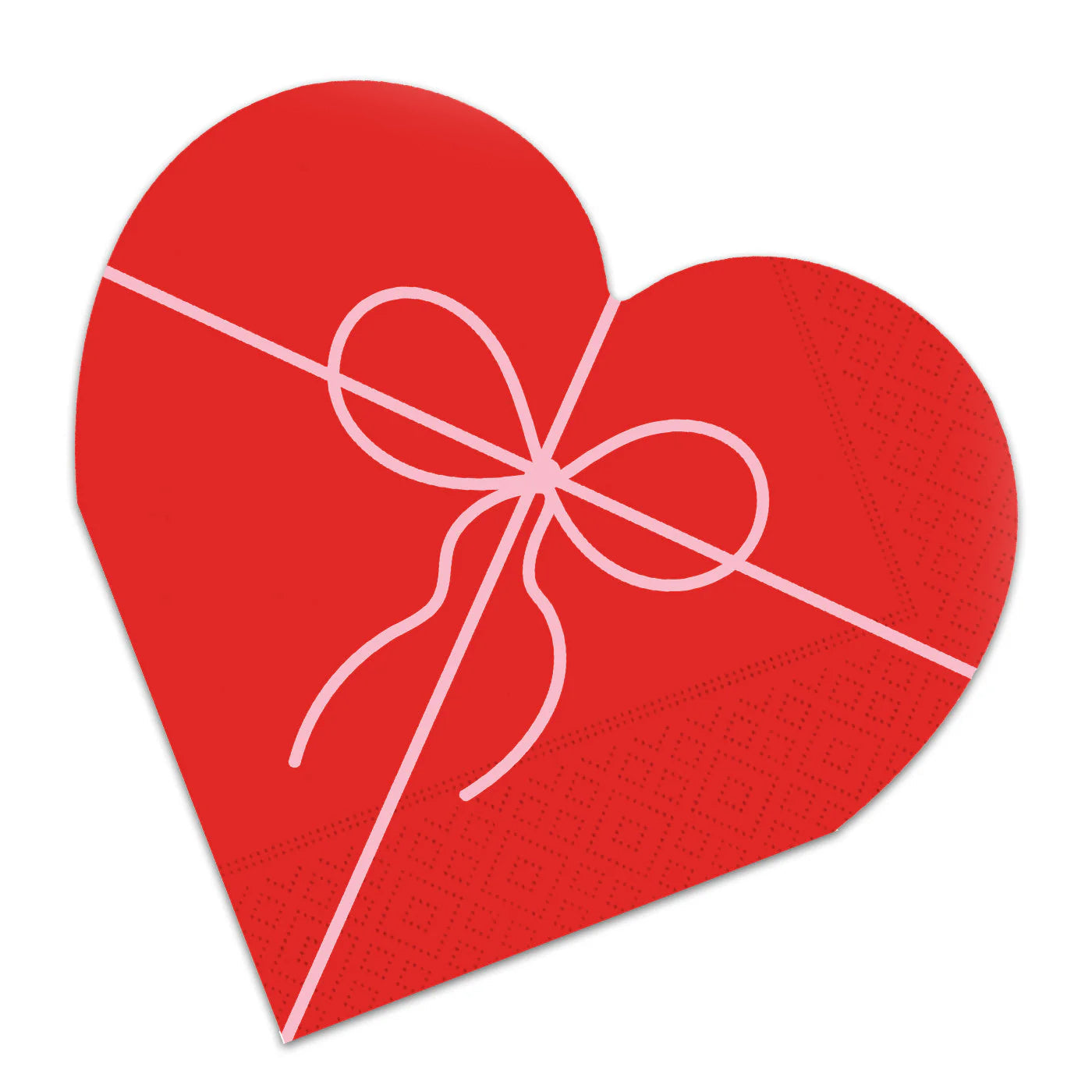 Swiss Hearts Shaped Luncheon Napkin
