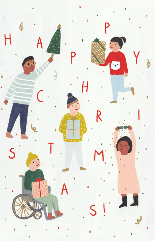 Festive Fun People Holiday Cards