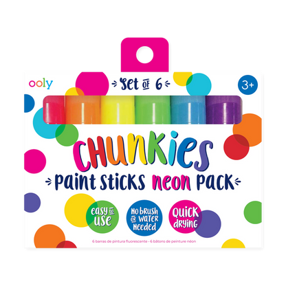 Chunkies Paint Sticks - Neon - Set of 6