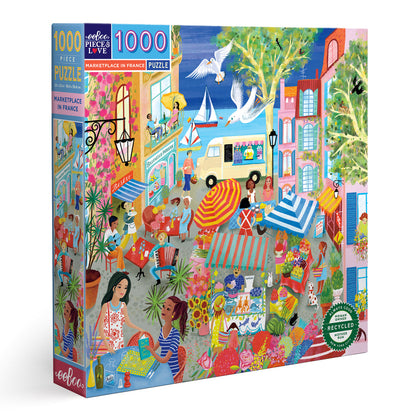 Marketplace in France 1000PC Puzzle