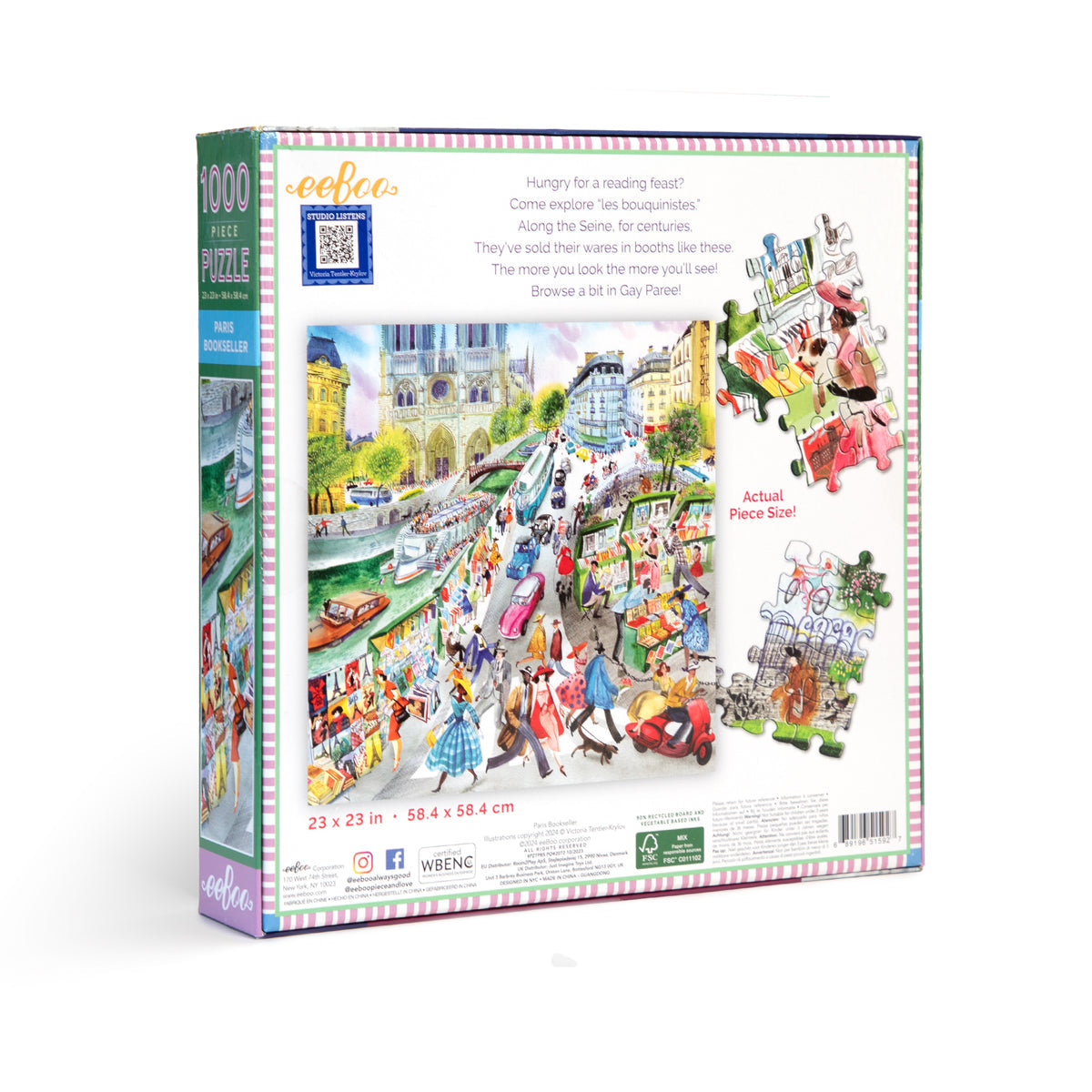 Paris Bookseller 1000 Piece Puzzle