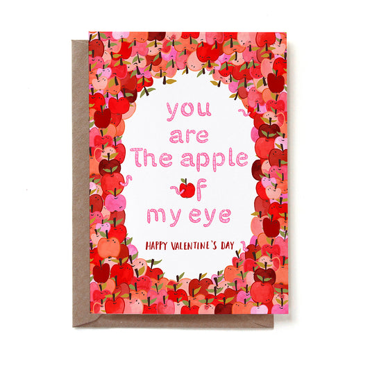 Apple of my eye Valentine Card