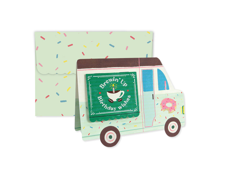 COFFEE TRUCK Birthday Card