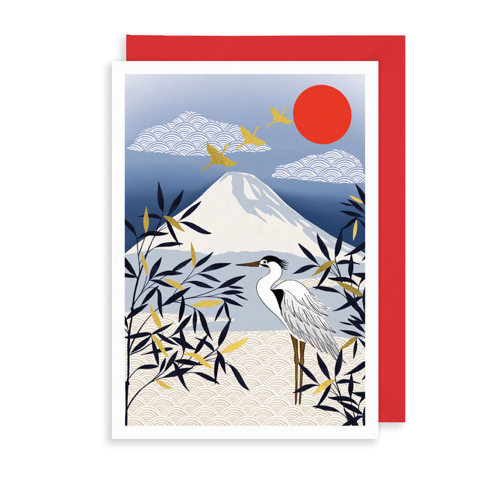 Mount Fuji Blank Greeting Card