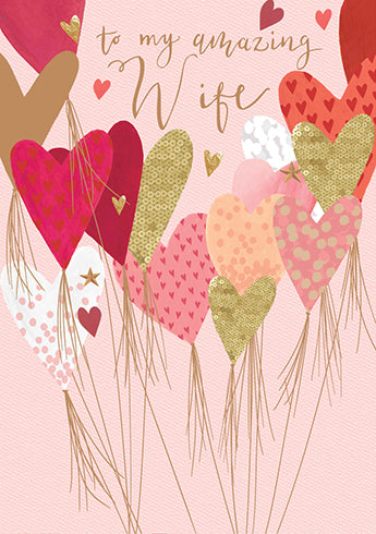 WIFE HEART Valentine's Card